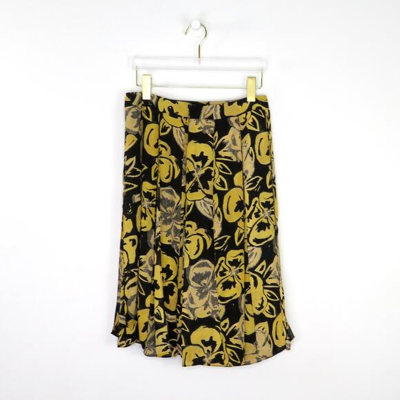 Who What Wear Art Deco Floral Tassel Skirt Size 6 Small - Picture 4 of 6